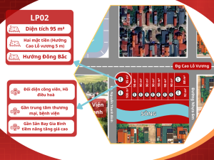 Siêu phẩm Lô góc 2 mặt tiền view tượng đài Gia Bình + Đg Cao Lỗ Vương