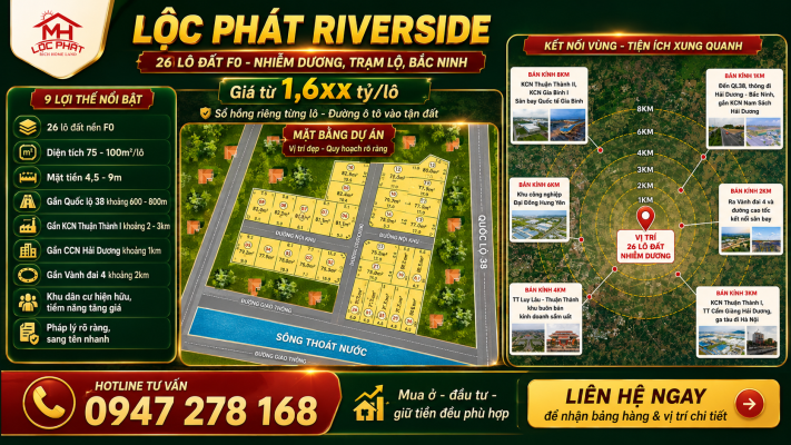 Chi tiết dự án Lộc Phát Riverside