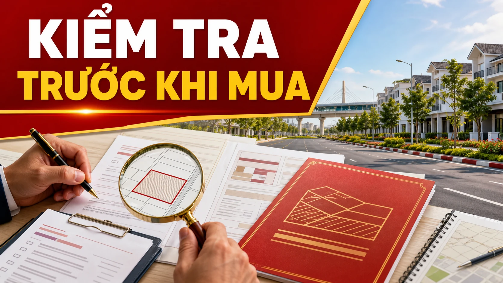 Minh họa kiểm tra pháp lý trước khi mua đất Bắc Ninh